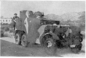 [Photo 3] No. 3 Armoures Car "Lwaping Lena' -1933 (Another six wheel vehicle with Thornycraft chassis, twin turrets and Vickers in parallel. This was HQ vehicle until knocked out at Happy Valley in 1941)